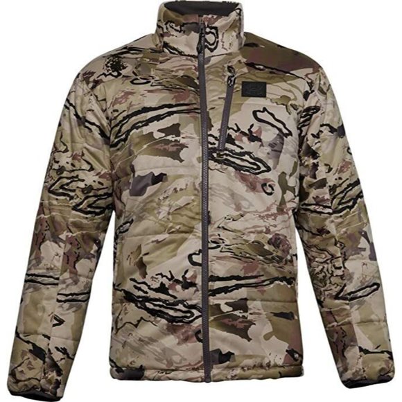 Mens Under Armour Jacket Med UA Timber Barren Camo Extreme Season Hunting -30 - Picture 1 of 7